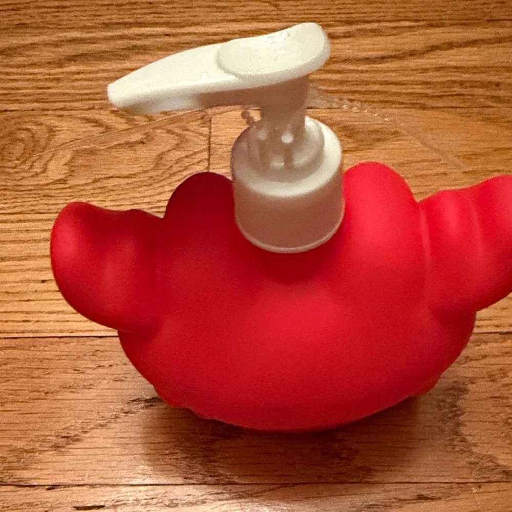 Red Crab Soap Dispenser and Container Set NEW